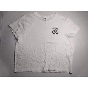 PINK Victoria's‎ Secret Sport Tennis Graphic T Shirt White XL